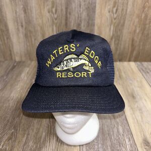 Water’s Edge Resort Hat Cap Blue Strapback Vintage New Era Size Medium-Large